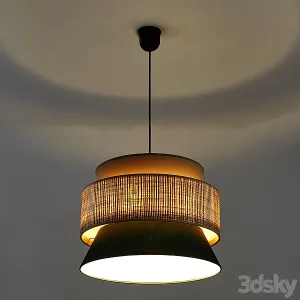 Raffia lampshade dolkie