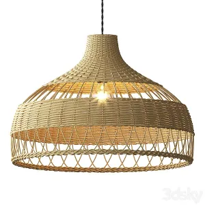 Rattan lighting