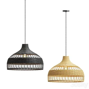 Rattan lighting
