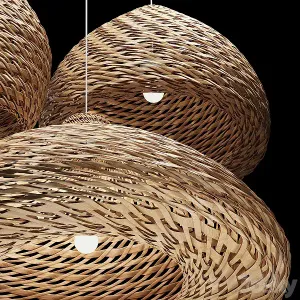 Rattan pendant light
