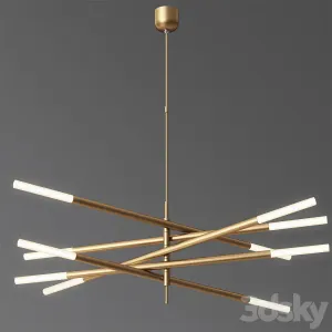 Rousseau articulating led chandelier