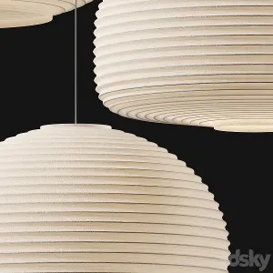 Sansho paper pendant lights