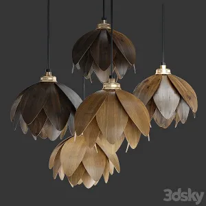 The lotus bud pendant light