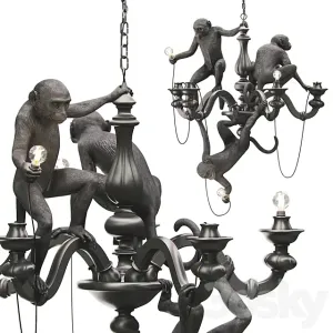 The monkey chandelier