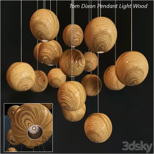 Tom dixon pendant wood light