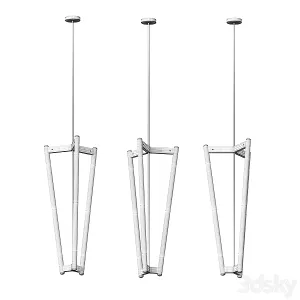 Tube chandelier lamp