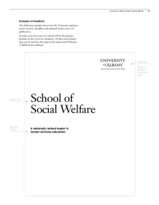 University at Albany Brand Guidelines 2003