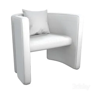 Armchair con white