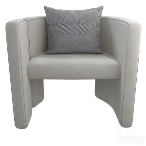 Armchair con white