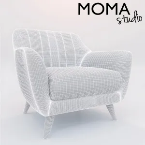 Armchair dark grey charlie