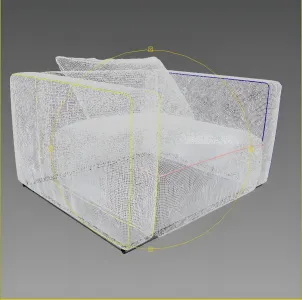 Armchair poliform shanhai