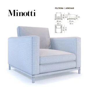 Armchair poltrona minotti
