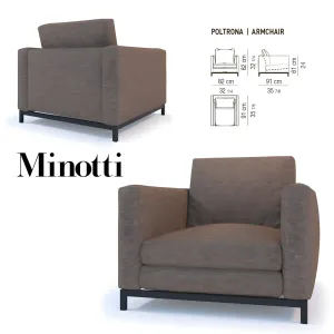 Armchair poltrona minotti