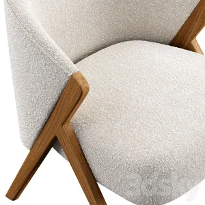 Armchair upholstered zara home
