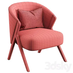 Armchair upholstered zara home