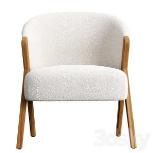 Armchair upholstered zara home