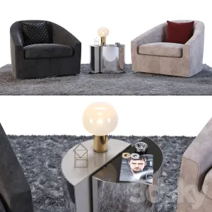 Armchairs minotti quinn