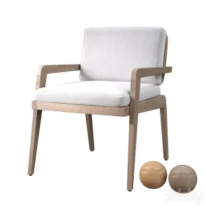 Avila teak dining armchair