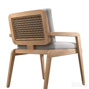 Avila teak dining armchair