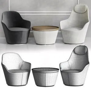 B b italia harbor armchair