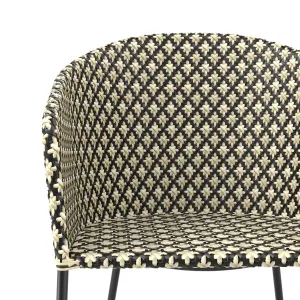 Cb brava dining lounge grey wicker chair