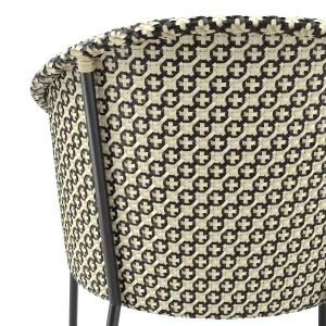 Cb brava dining lounge grey wicker chair
