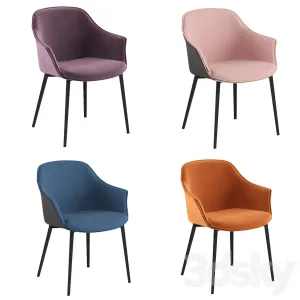 Chair kedua metal legs by mobliberica