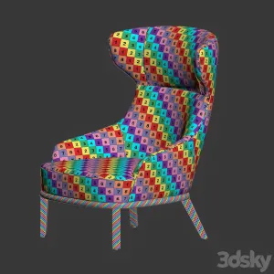 Eve wing back armchair parla design