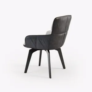 Freifrau marla armchair low wooden frame