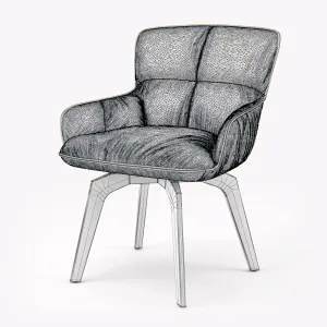 Freifrau marla armchair low wooden frame