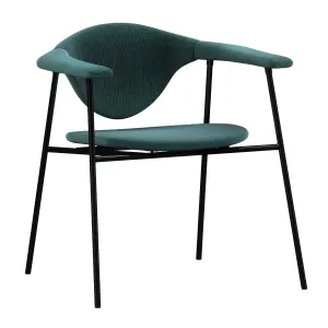 Gubi masculo chair with steel base legs