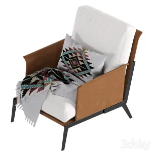 Happy hour armchair flexform leather