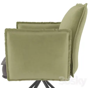 Homary modern upholstered velvet accent chair