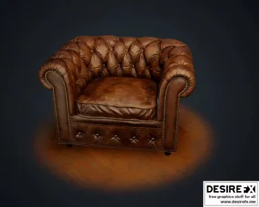 Leather armchair