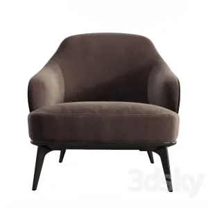 Leslie armchair minotti