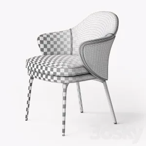 Minotti angie dining armchair