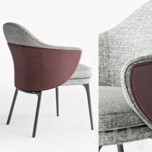 Minotti angie dining armchair