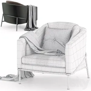 Minotti fil noir armchair