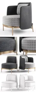 Minotti tape armchairs