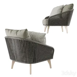 Outdoor garden wicker woven armchair so santander chair