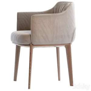 Poltrona frau archibald fabric easy chair