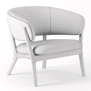 Roundish arm chair by maruni