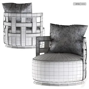 Rugiano braid armchair