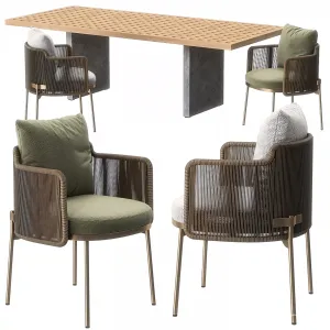 Tape chair quadrado table by minotti