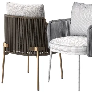 Tape chair quadrado table by minotti