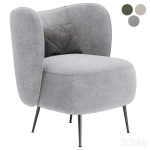 Upholstered wingback chair