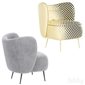Upholstered wingback chair