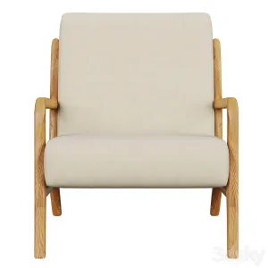Zara home ash wood linen armchair
