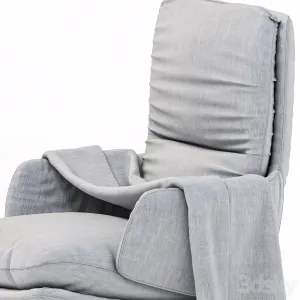 Fauteuil bristol velours weimar