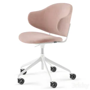 Holly upholstered home office chair calligaris